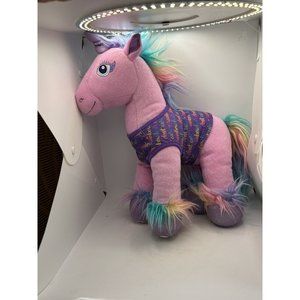 Build A Bear pink unicorn with rainbow mane and tail Rainbow Hair Don’t Care Top